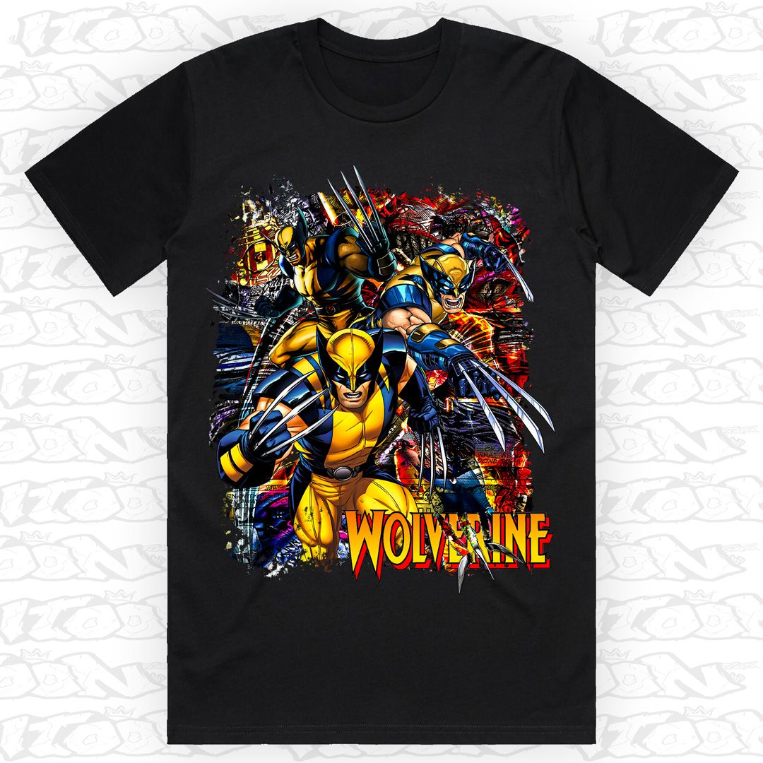 Wolverine, Style: Block Tee, Colour: Black