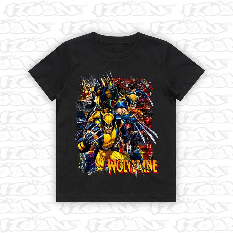 Wolverine artwork printed on AS Colour Kids Tee (front view)
