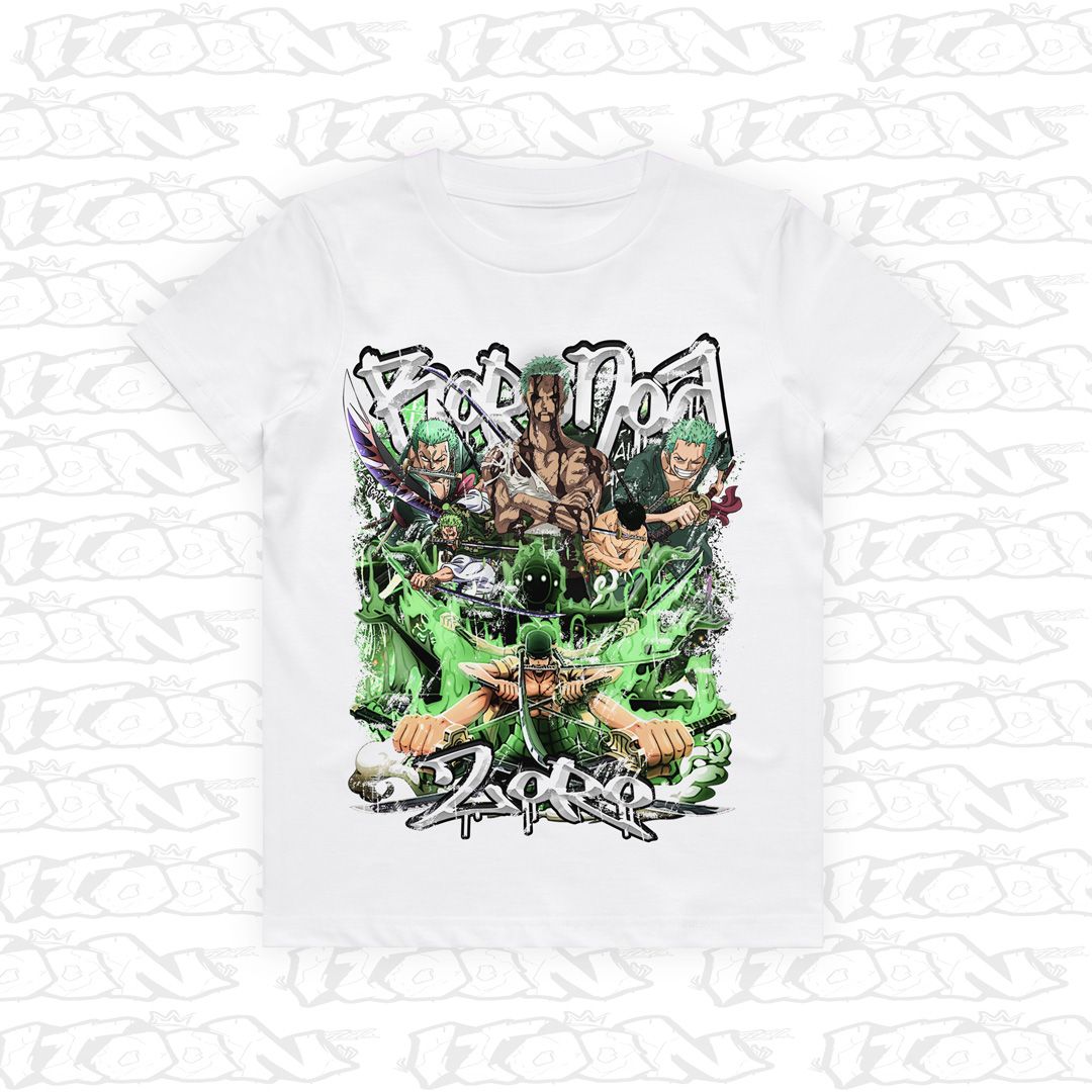 Zoro "Nothing Happened" Kids, Style: Kids Tee, Colour: White