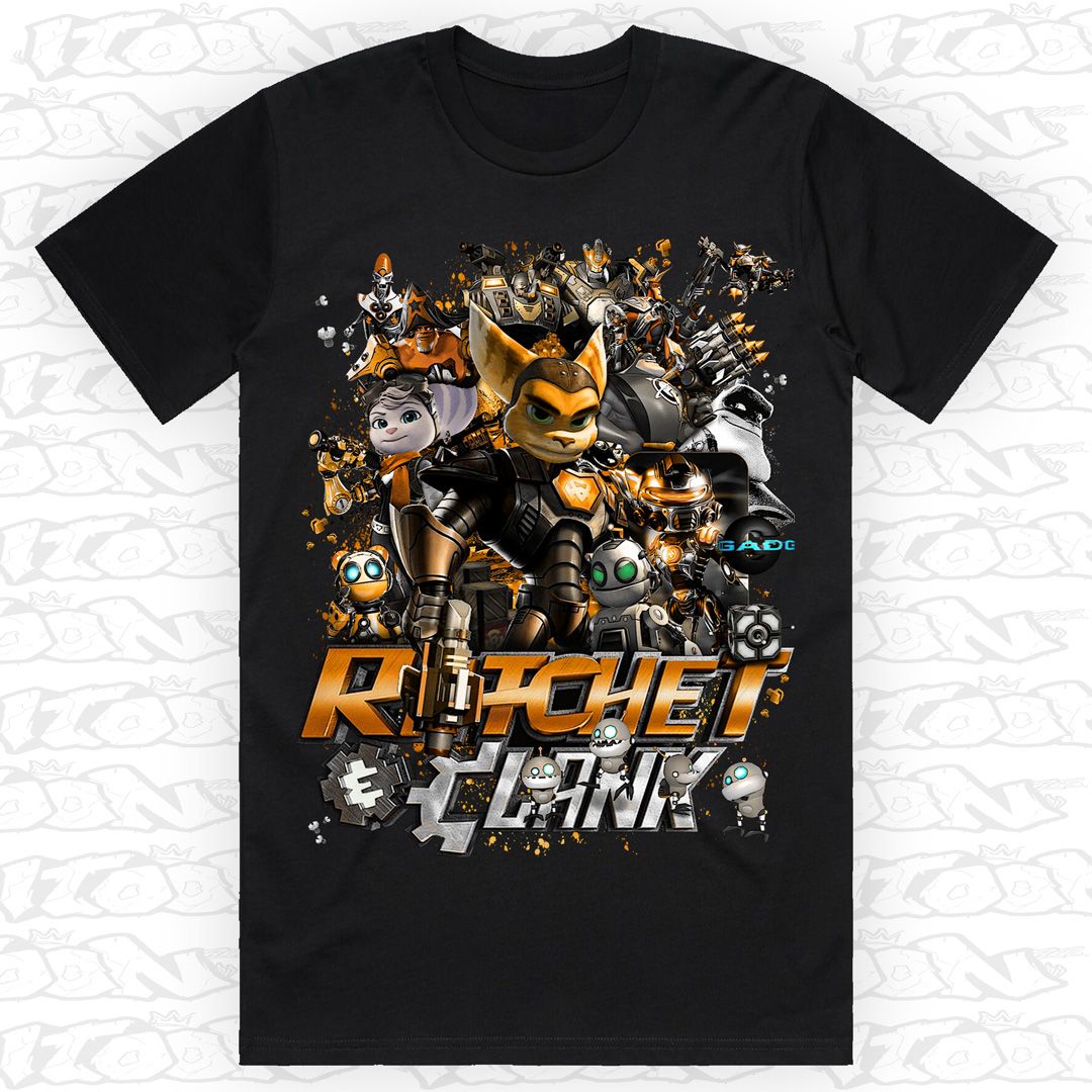 Ratchet &amp; Clank, Style: Block Tee, Colour: Black