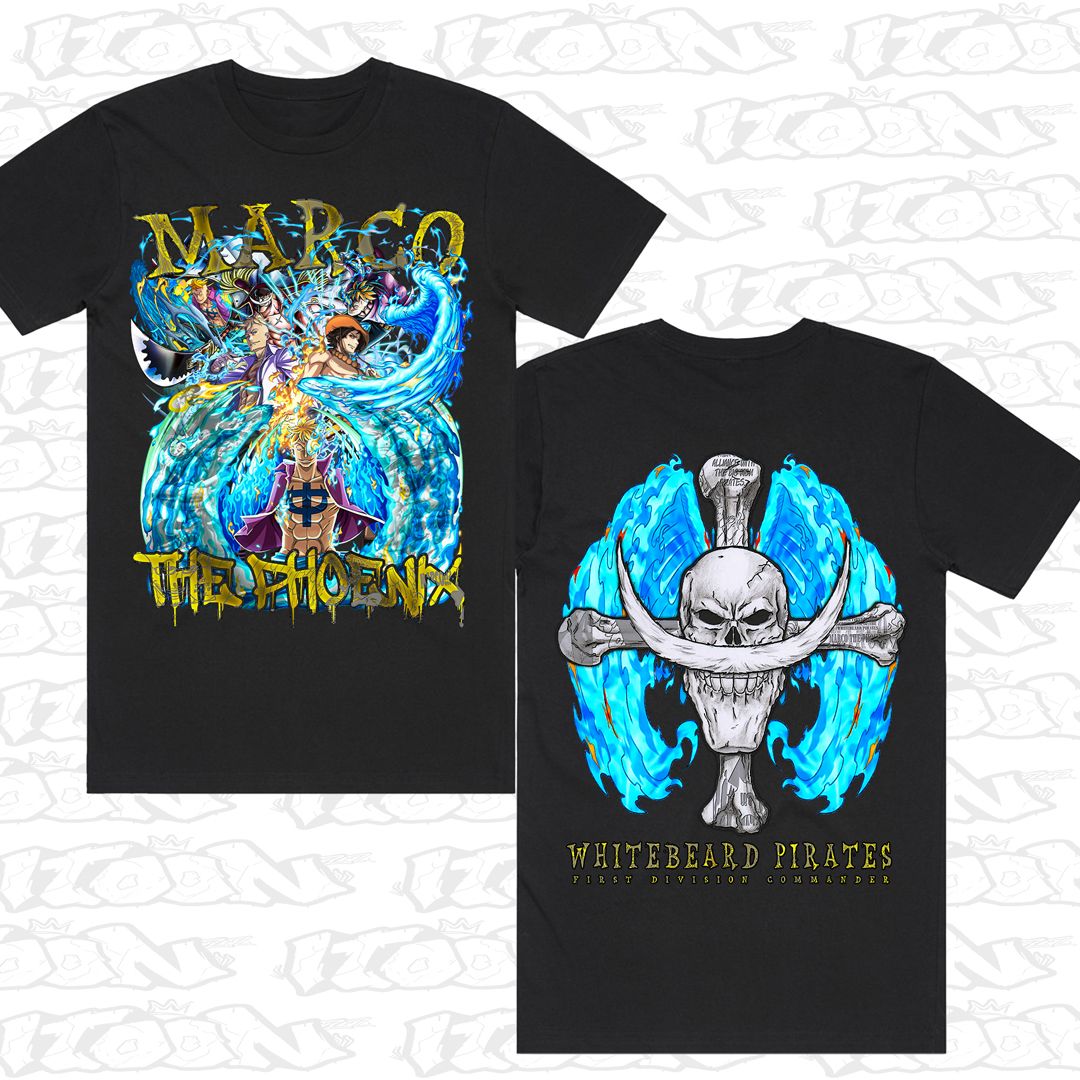 Marco The Phoenix, Style: Block Tee, Colour: Black
