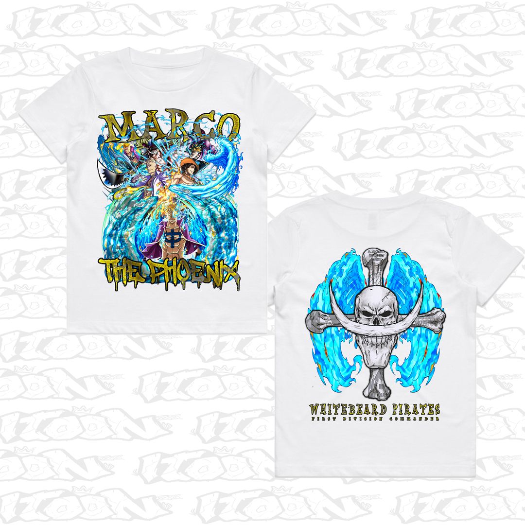 Marco The Phoenix Kids, Style: Kids Tee, Colour: White