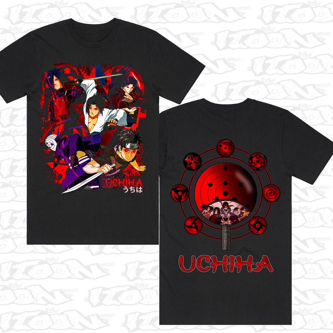 The Uchiha, Style: Block Tee, Colour: Black