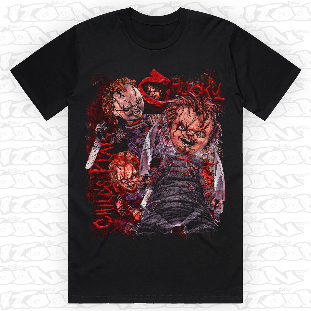 Chucky, Style: Block Tee, Colour: Black
