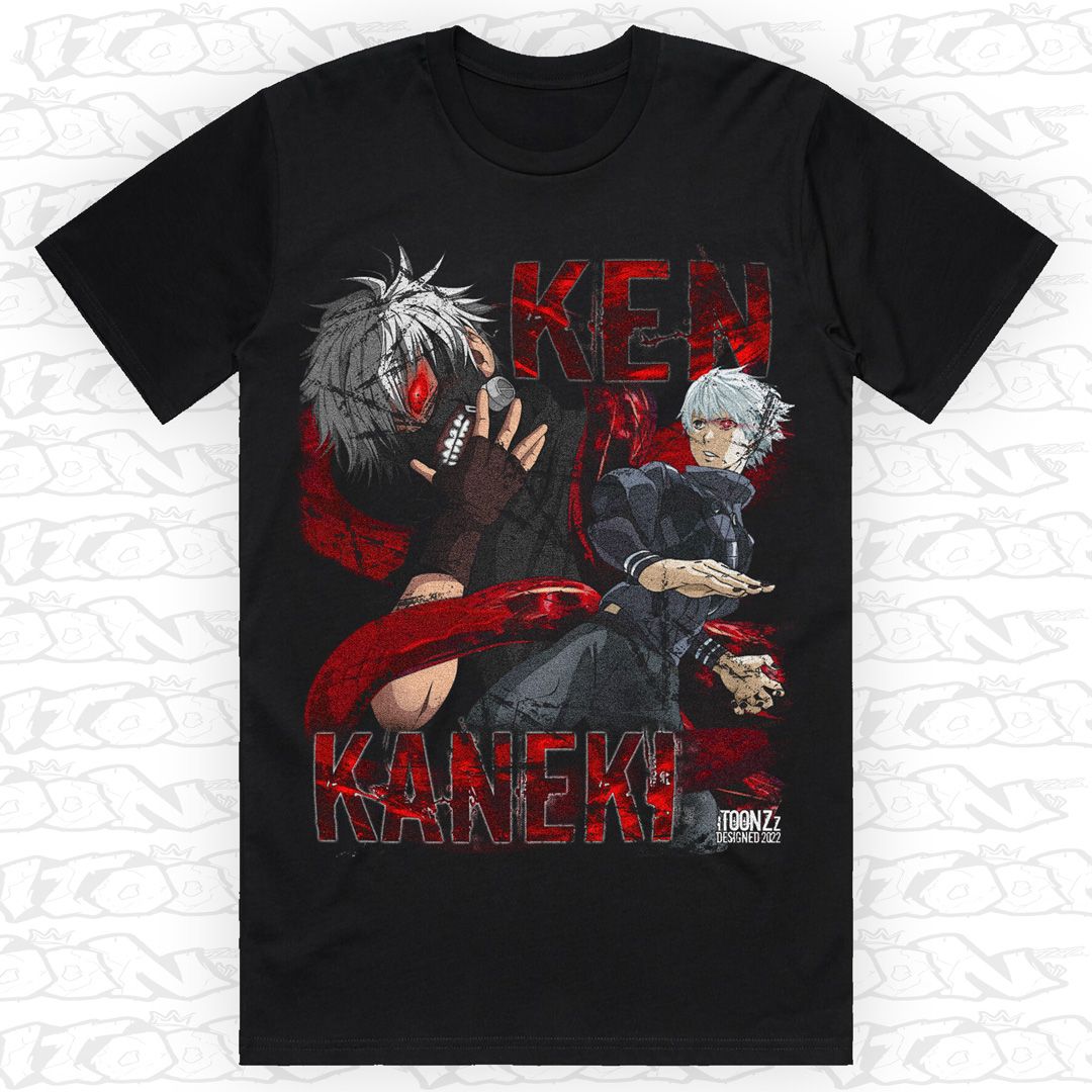 Ken Kaneki, Style: Block Tee, Colour: Black