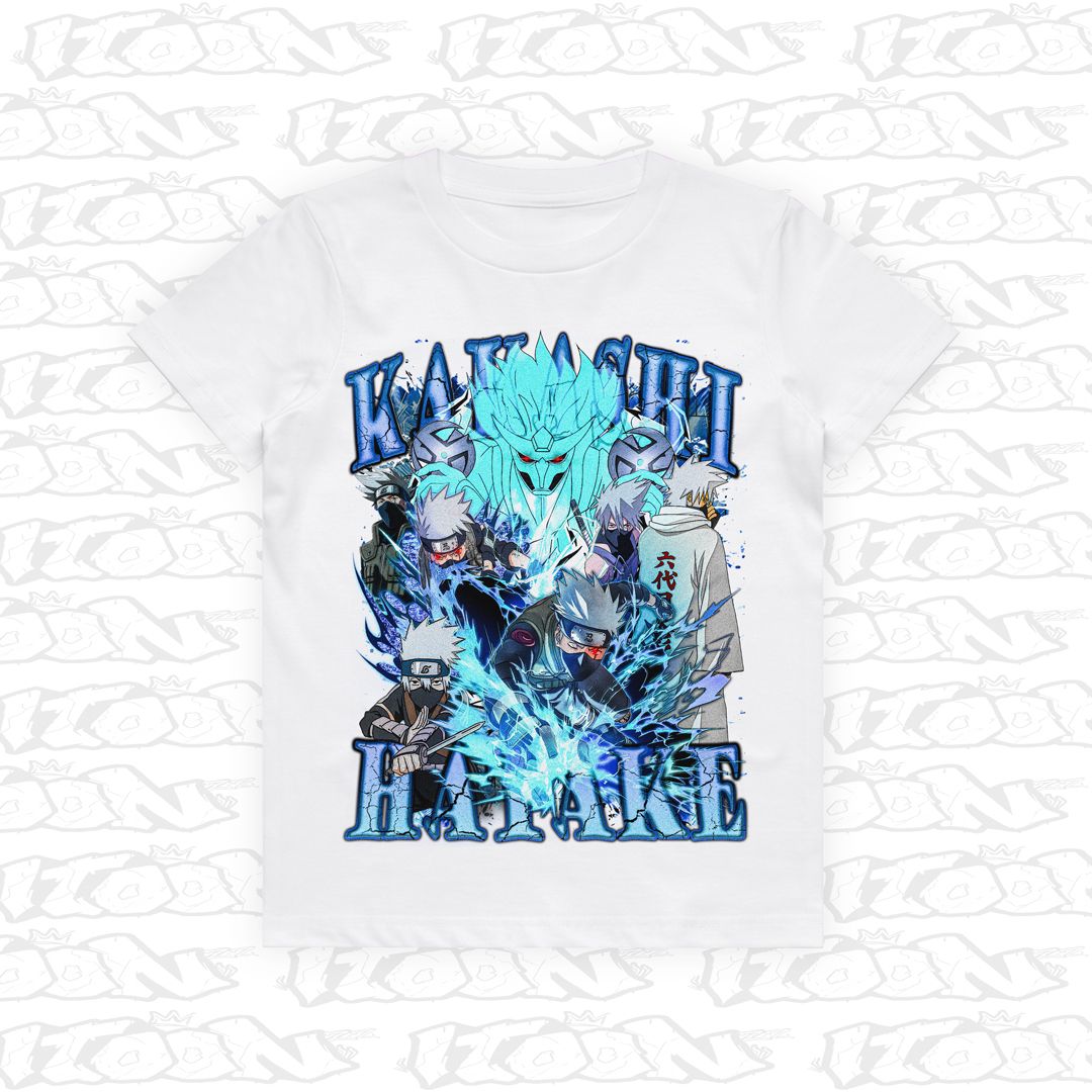 Kakashi Hatake Kids, Style: Kids Tee, Colour: White