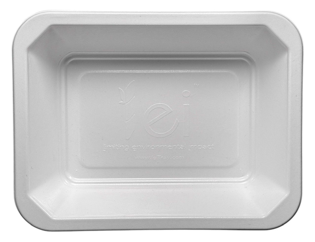 lei Meal Prep Tray (White) 1.6" (Sold by the case/MOQ 4 cases)