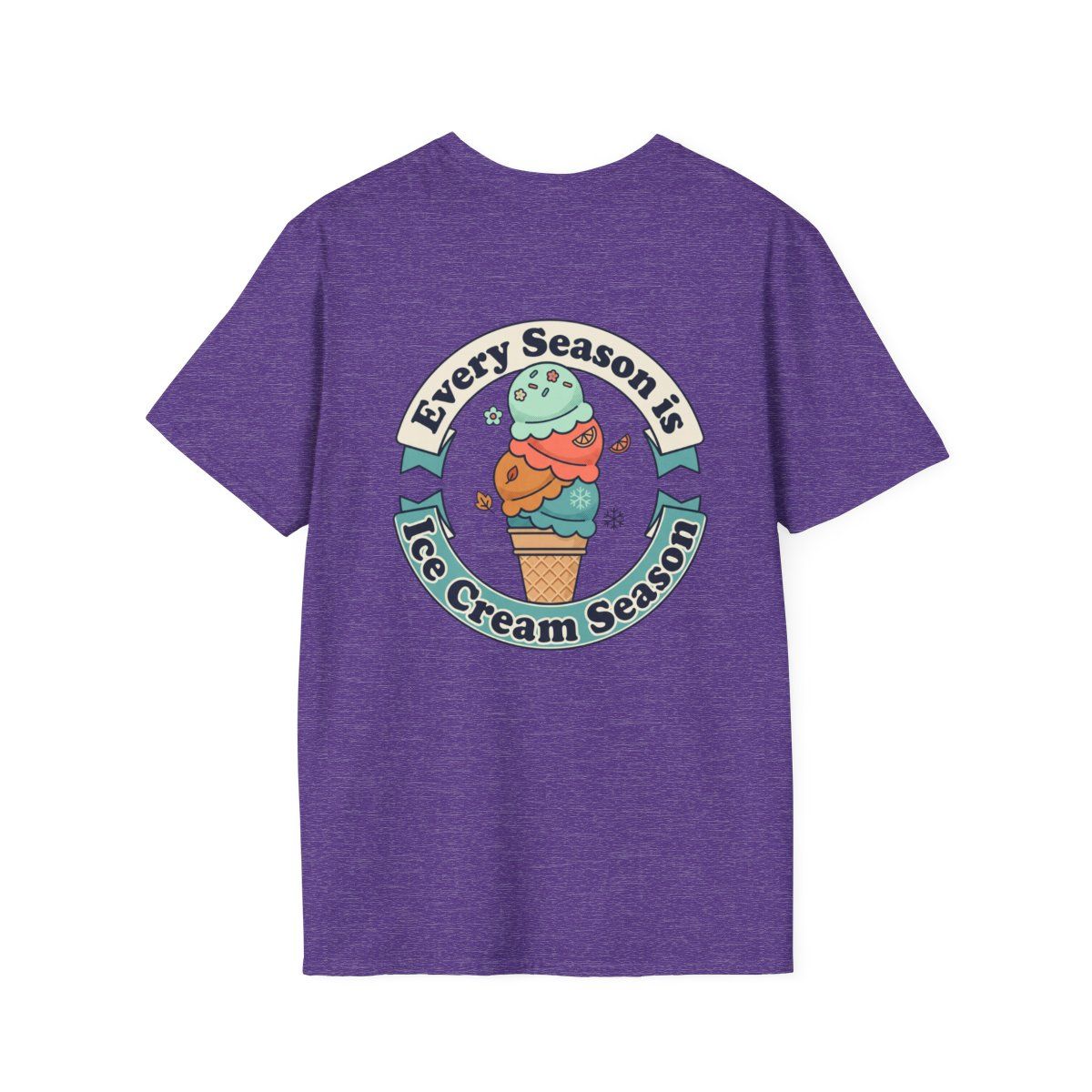 Every Season Is Ice Cream Season T-Shirt | Ice Cream Cone Graphic