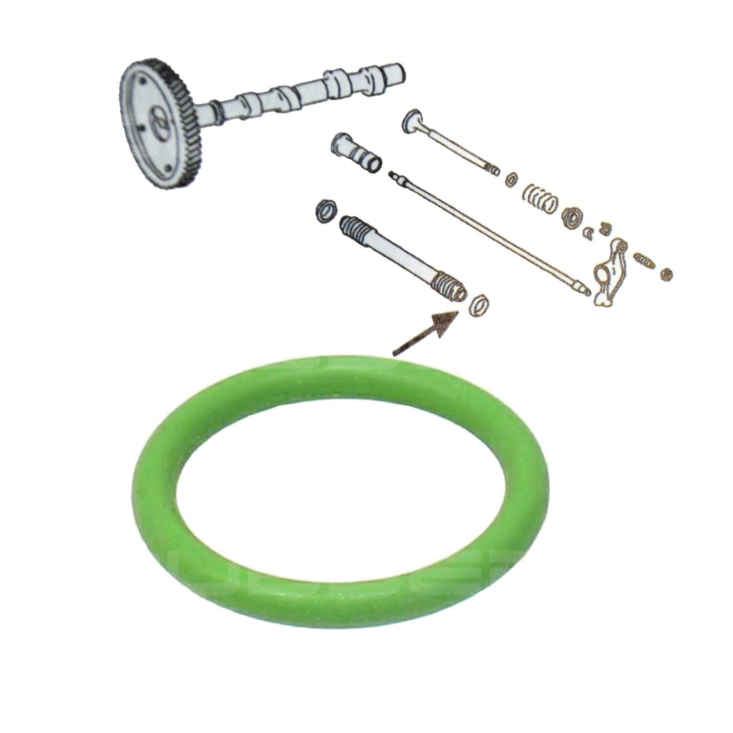 Push Rod Tube Seal, Large, T2 Kombi 1.7lt to 2lt