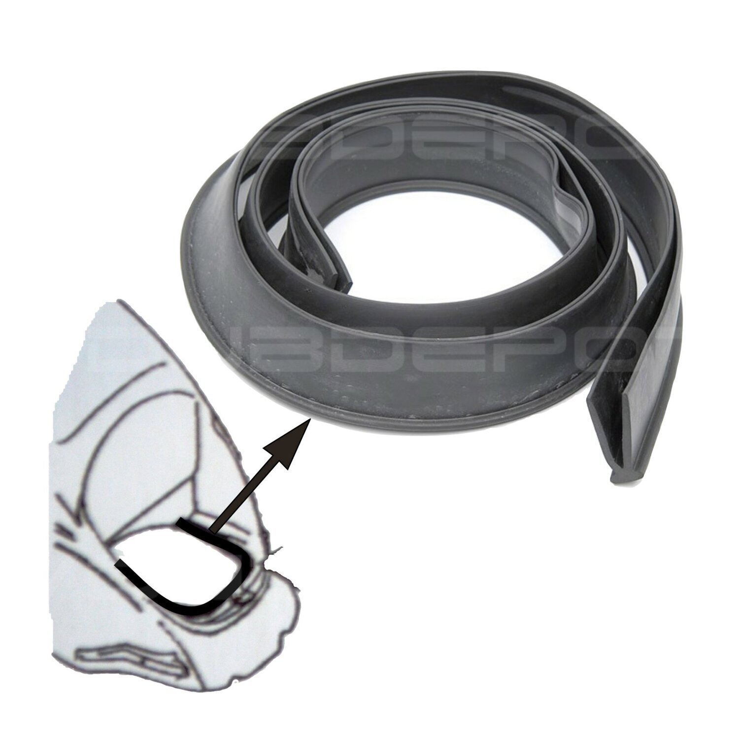 Seal, Engine Tray to Body, T1 Beetle to 1967
