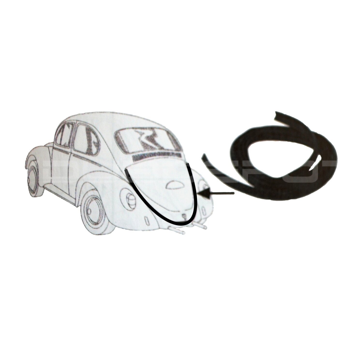 Decklid Seal, T1 Beetle All