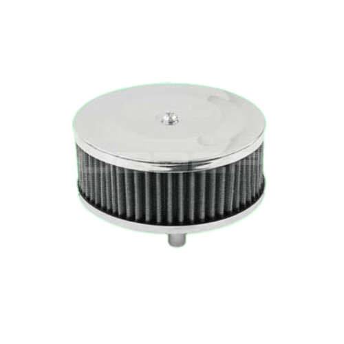 Air Cleaner, Round, Chrome, for Stock Carburettor
