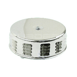 Air Cleaner, Round, Louvered Chrome, for Stock Carburettor