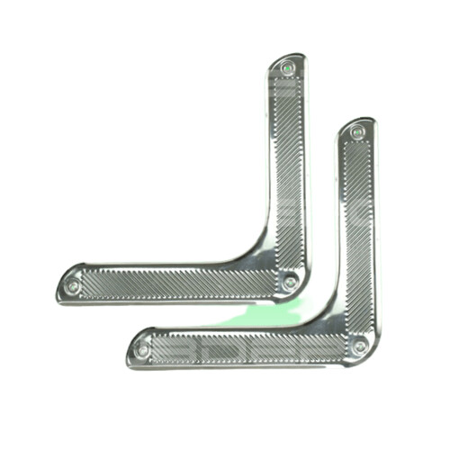 Door Corner Trim Guards, Polished Aluminium, T1 Beetle