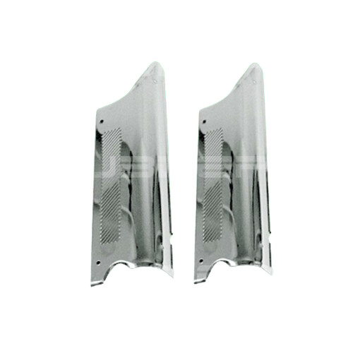 Door Pillar Trim Guards, Polished Aluminium, T1 Beetle