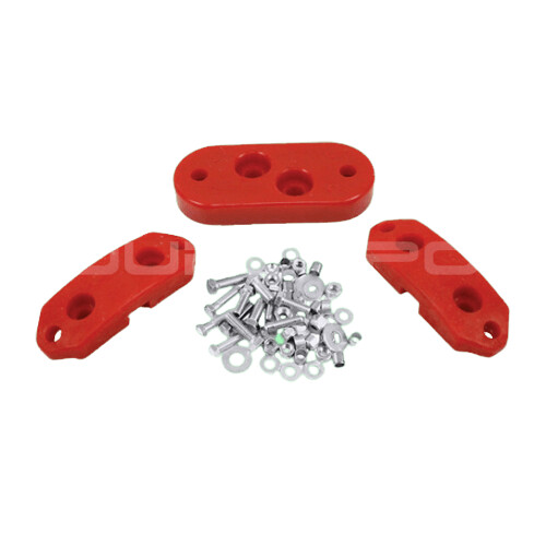 Gearbox Mount Kit, Red Urethane, T1 Beetle 1961 to 1972
