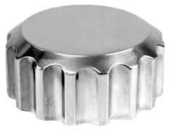 Oil Filler Cap, Billet Screw On, Grooved