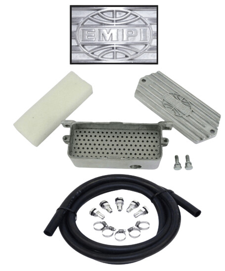 Oil Breather Box Kit, Cast Aluminium