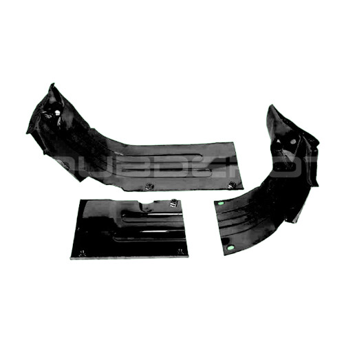 Tinware, 3 Piece Heater Channel Kit, Black