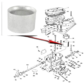 Venturi, 28mm for 40mm IDF Carburettors