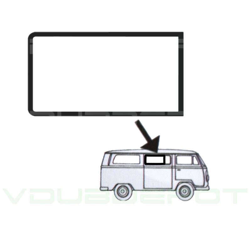 Screen Seal, Side Window 3/4, T2 Kombi 1968 to 1979