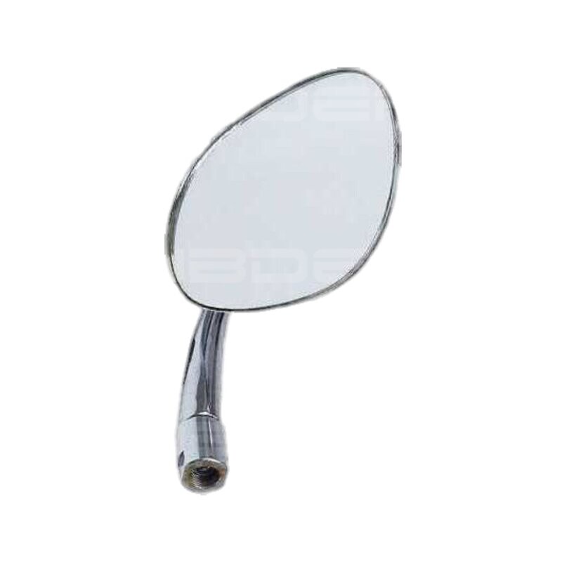 Mirror on Hinge Pin, Right, Pear Shaped, Chrome, T1 Beetle to 1967