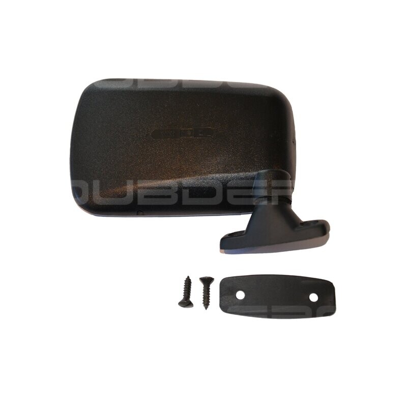 Mirror, Right, Black, Golf MK1