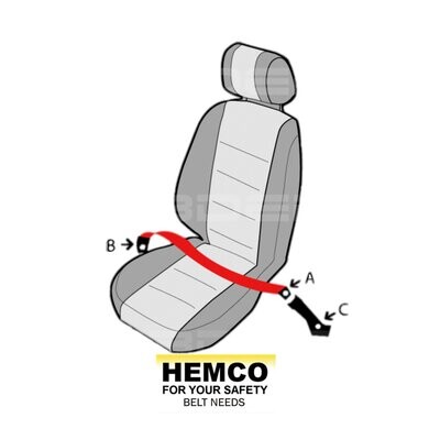 Seat Belt, Lap with Webbing Buckle