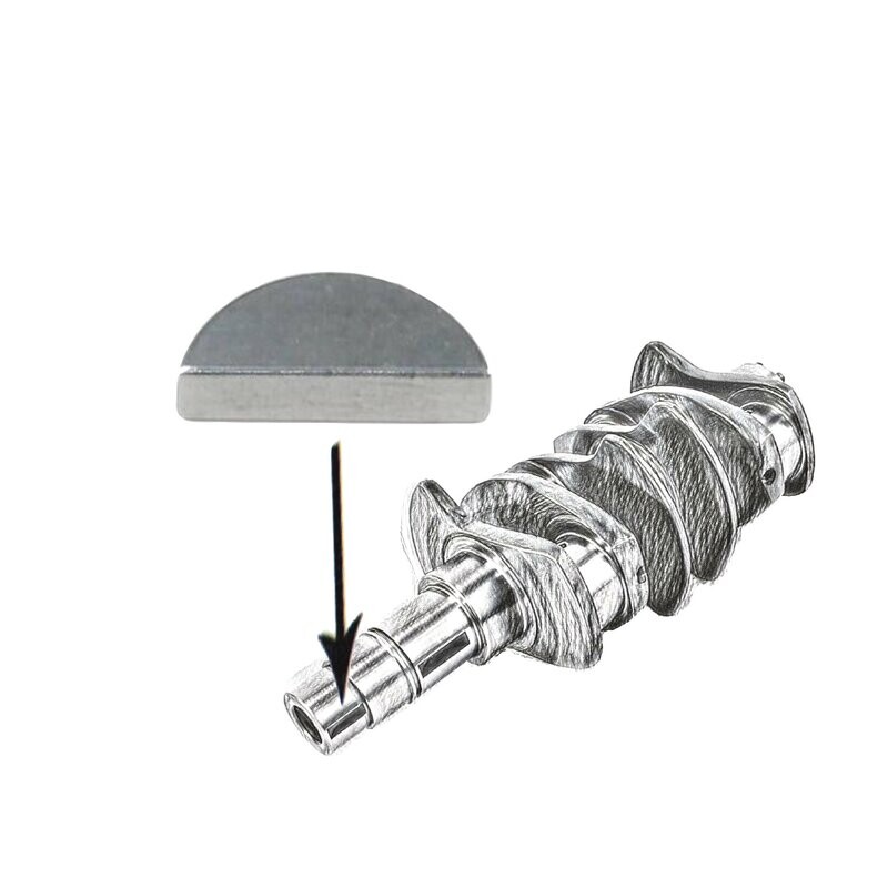 Woodruff Key Way for Crank Pulley