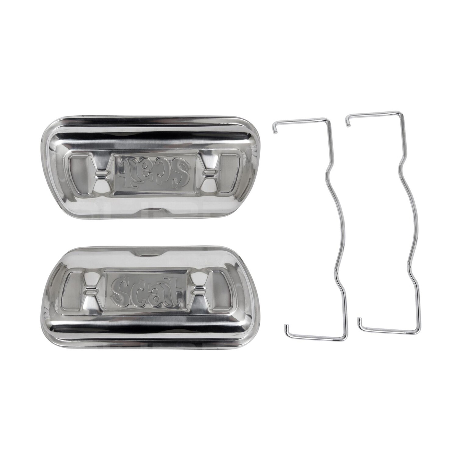 Rocker Covers, Stainless Steel Clip-on with Bales, all 40HP to 1600cc