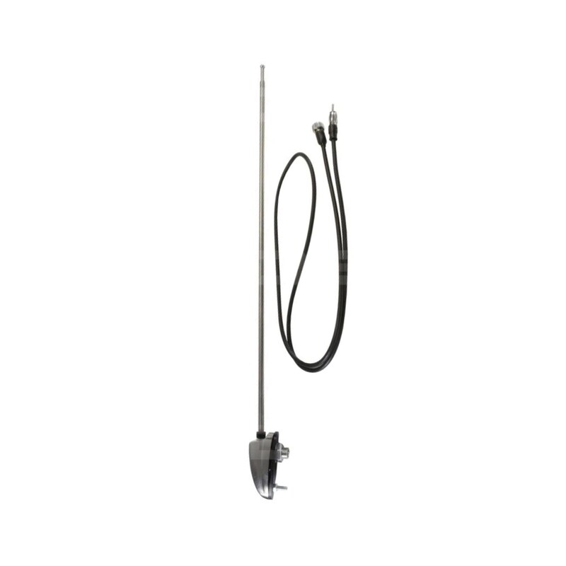 Aerial, Chrome Single Side Mount Antenna