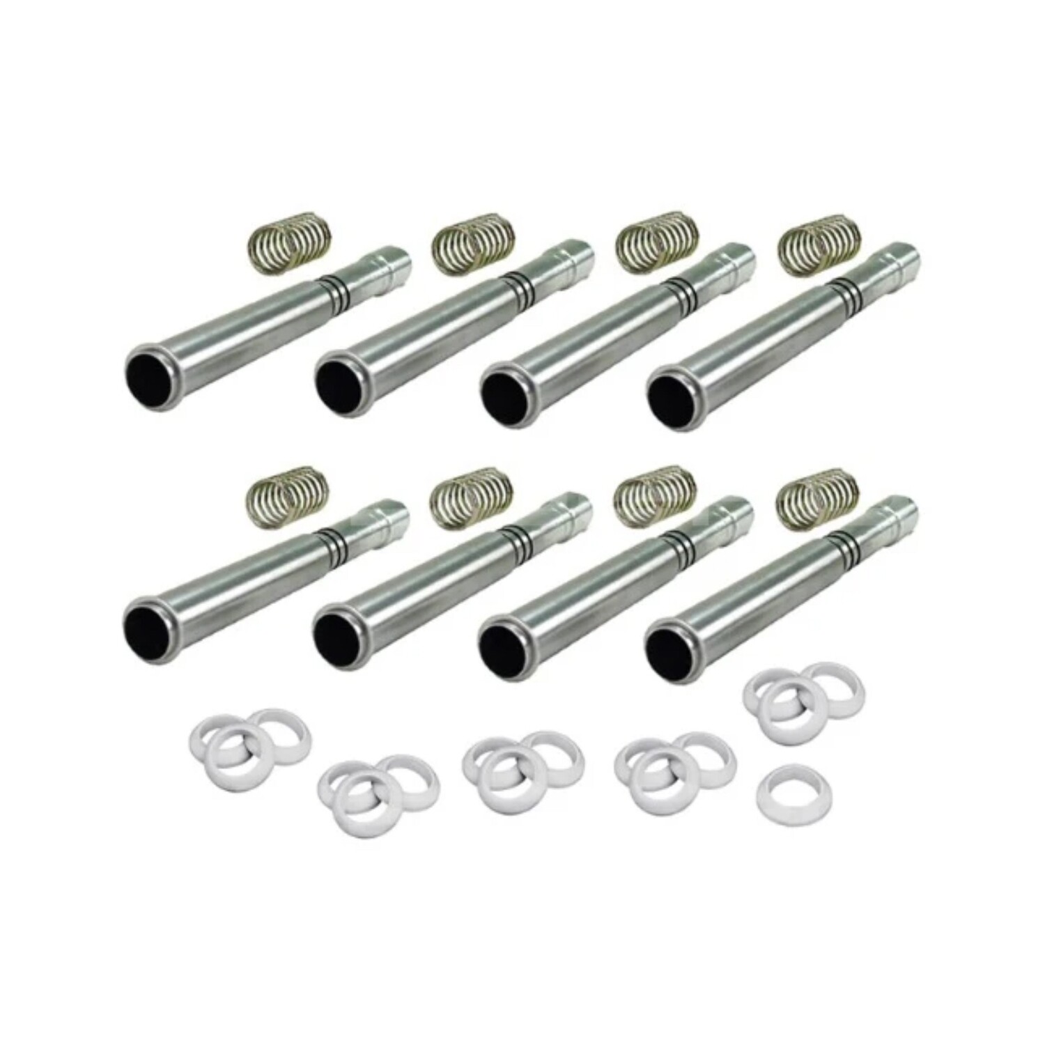 Push Rod Tubes, Adjustable Aluminium, set of 8