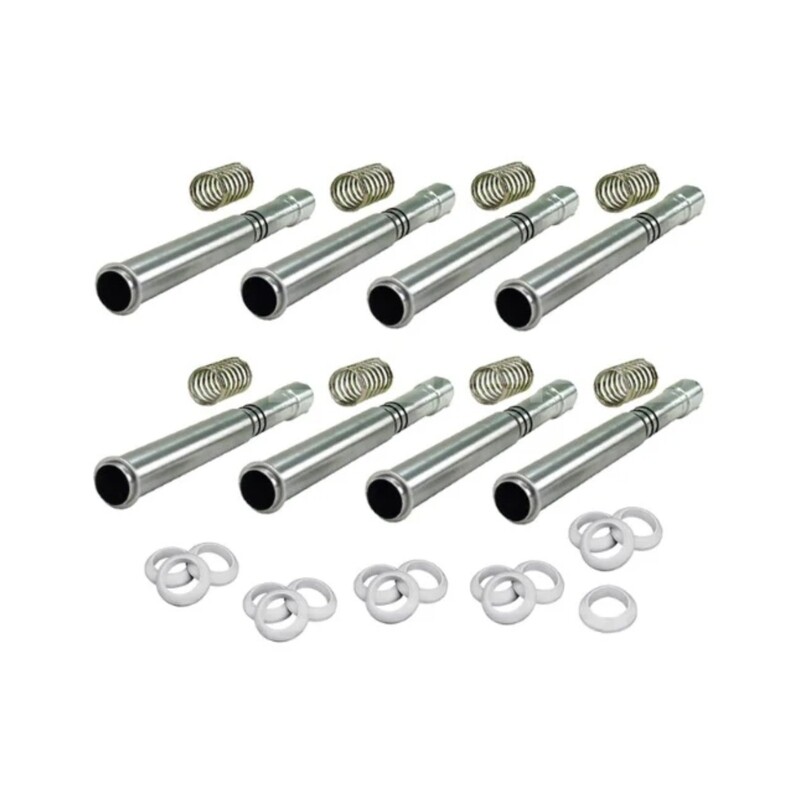 Push Rod Tubes, Adjustable Aluminium, set of 8