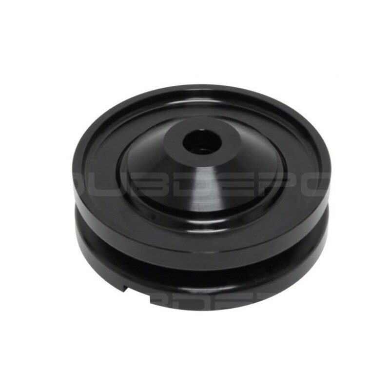 Pulley, 12v Billet for Alternator or Generator, Black