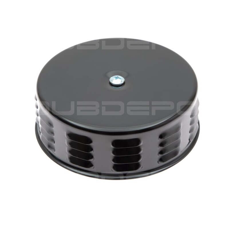 Air Cleaner, Round, Louvered Black, for Stock Carburettor
