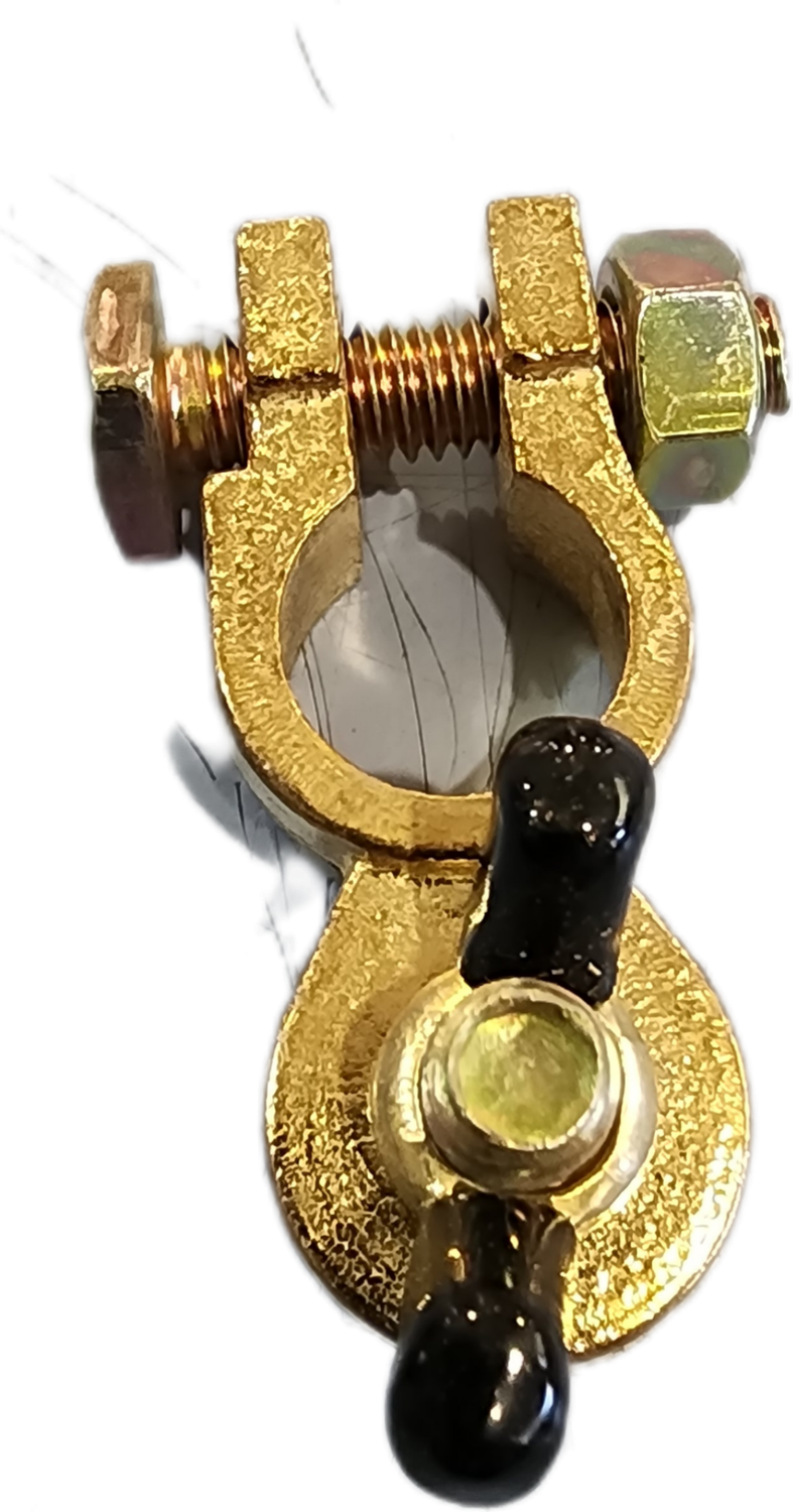 Battery Terminal,  Negative with wingnut
