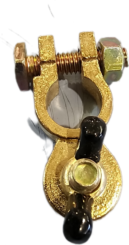 Battery Terminal,  Negative with wingnut