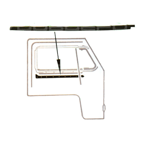 Inner Scraper, Front Right Door, T2 Kombi 1968 to 1979