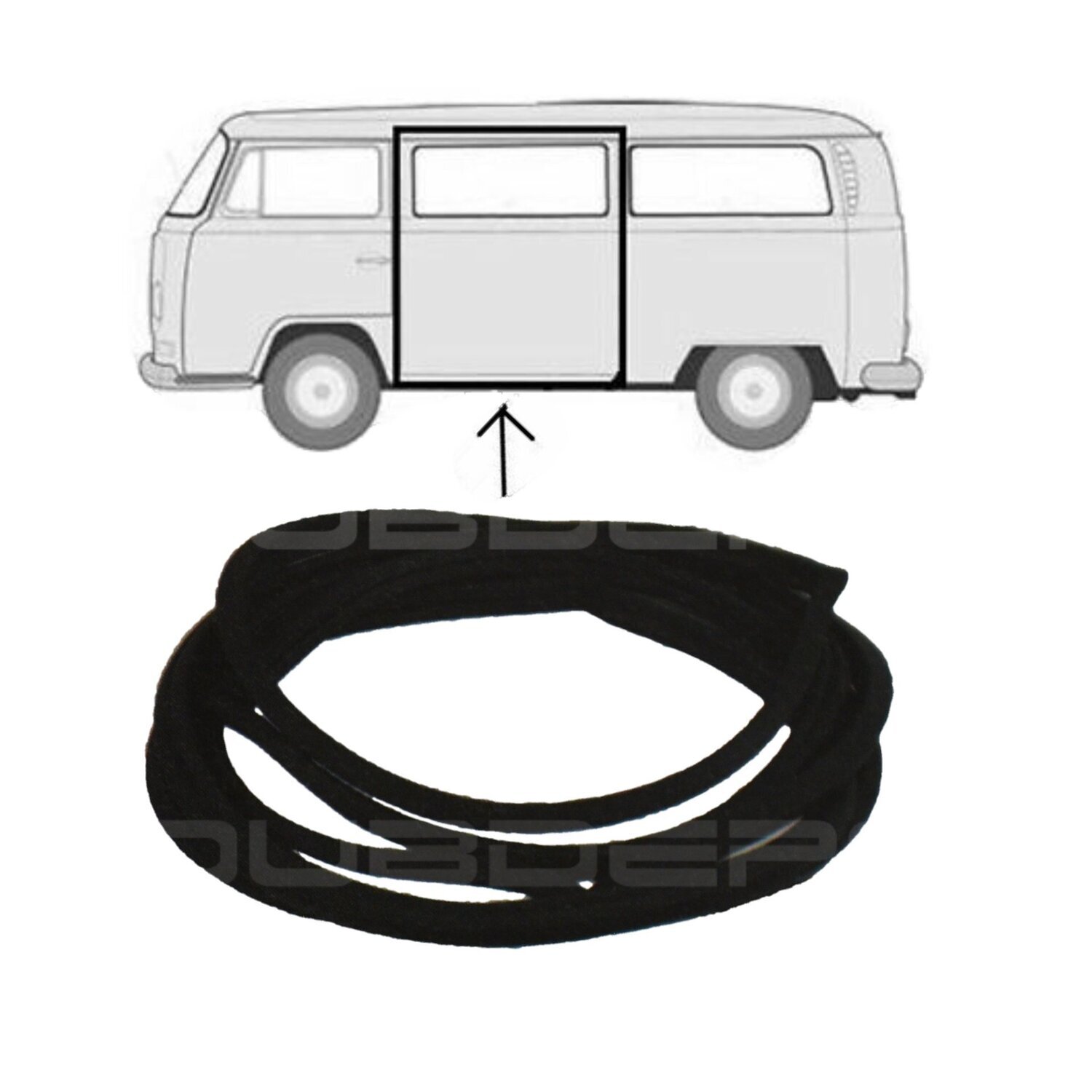 Sliding Door Seal, T2 Kombi 1968 to 1979 Sliding Door Seal, T2 Kombi 1968 to 1979