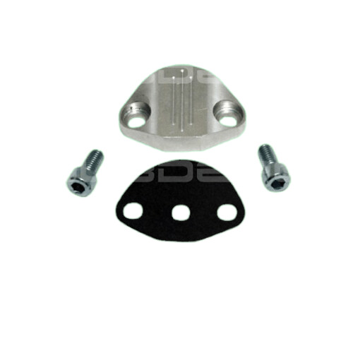 Fuel Pump Block Off, Billet, 1200cc to 1600cc Engines Fuel Pump Block Off, Billet, 1200cc to 1600cc Engines