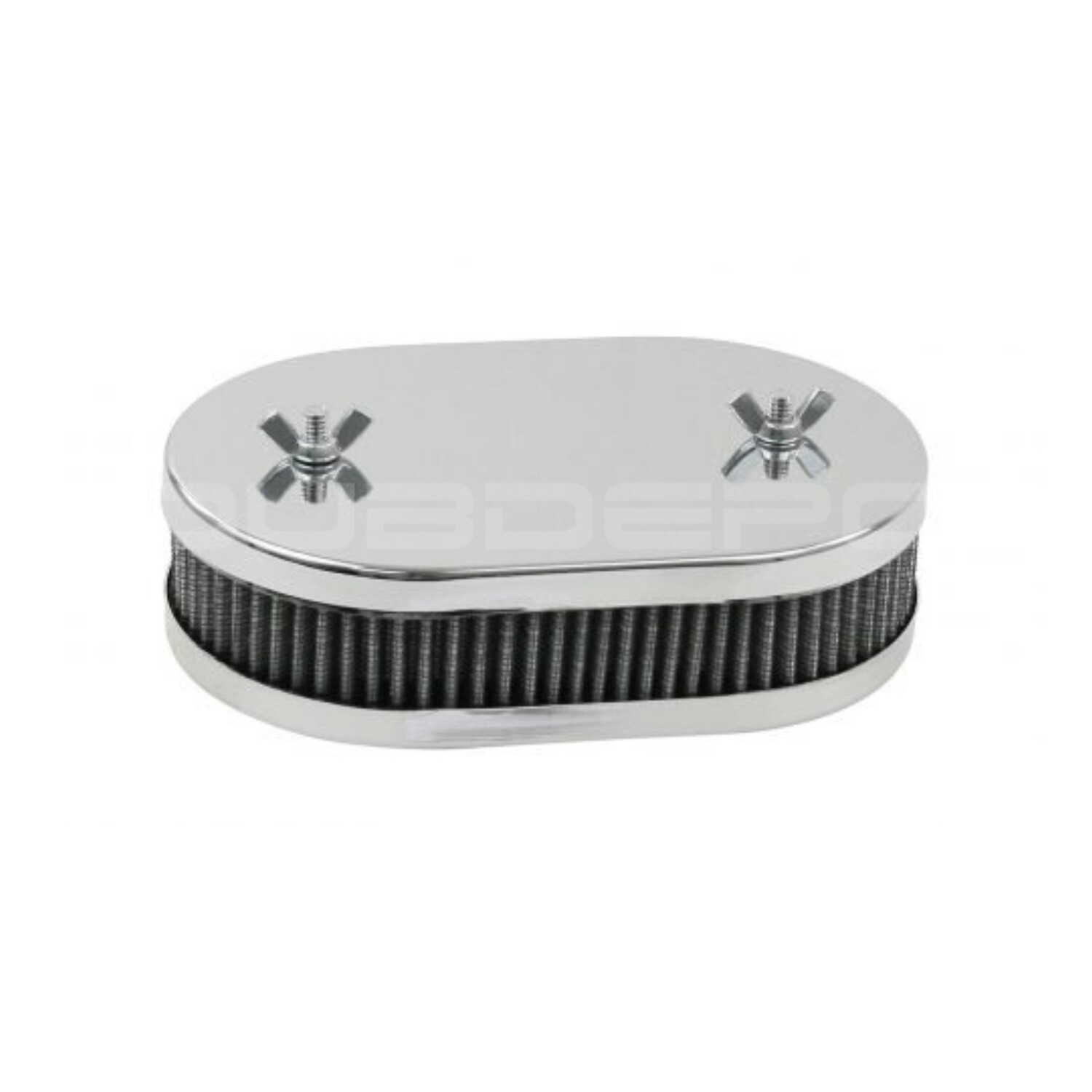 Air Cleaner, Oval, Chrome, 38-45 DCOE & DHLA Carburettor