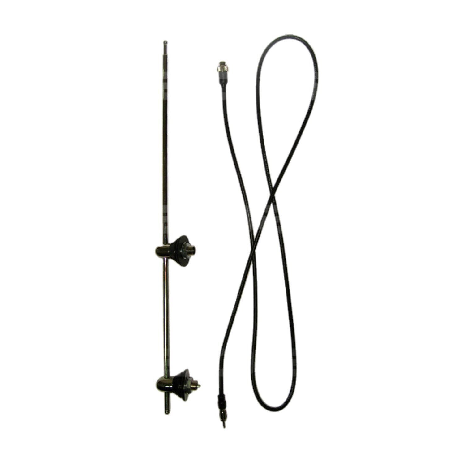 Aerial, Dual Side Mount Chrome Antenna