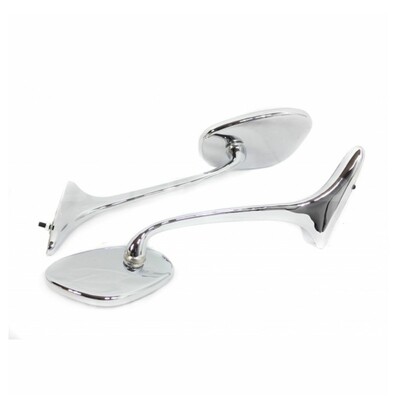 Swan Neck Mirrors, T1 1958 to 1967, Pair Swan Neck Mirrors, T1 1958 to 1967, Pair