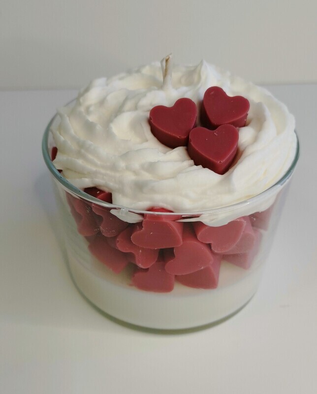 Bougie chantilly coeur
