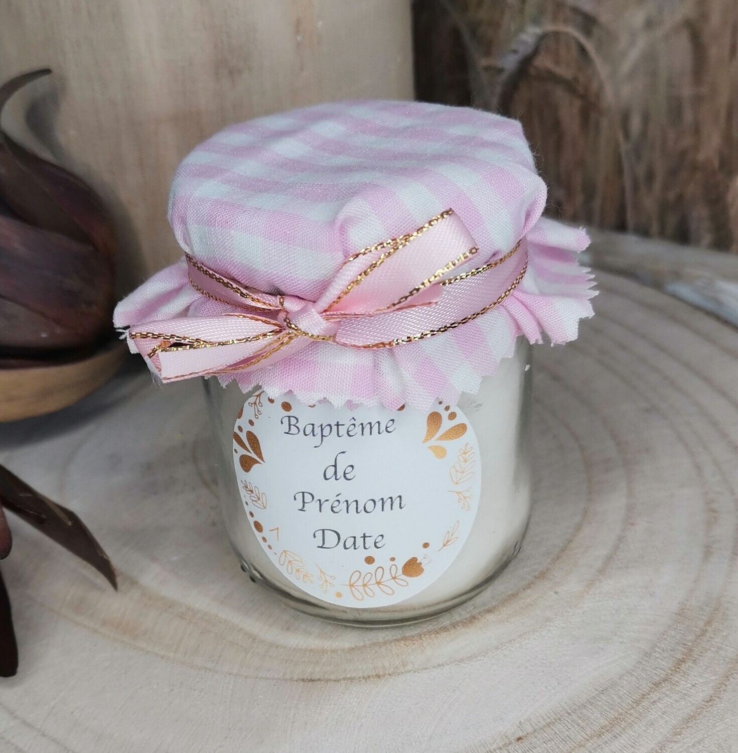 Bougie baptême
