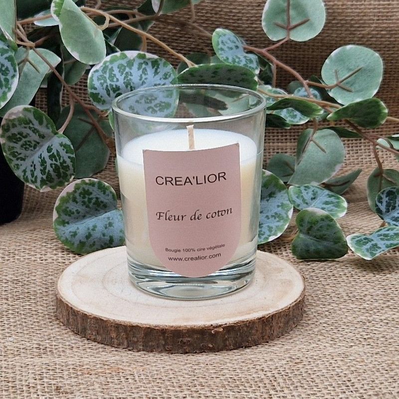 Bougie fleur de coton