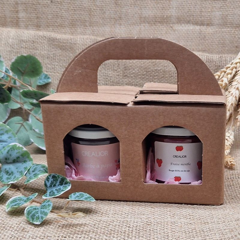 Coffret deux bougies