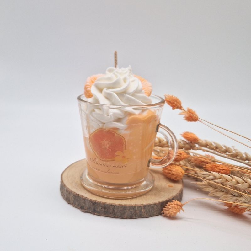 Bougie mug clémentine monoï