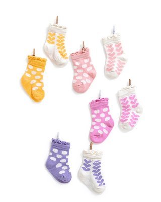 0 Polkadots & Hearts Girl Socks
