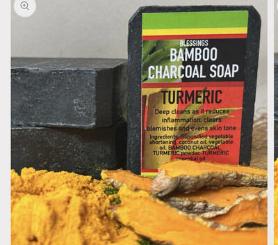Bamboo Charcoal Tumeric Soap